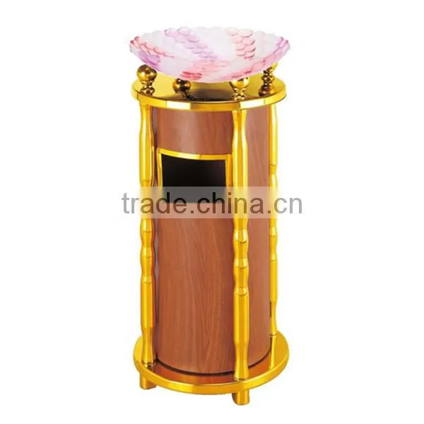 Fashion star style fruit plate of hotel rubbish bin /new design glass centerpiece crystal bling fruit/ salad /candy plate BHL-P3