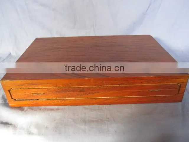 wooden box with antique latch