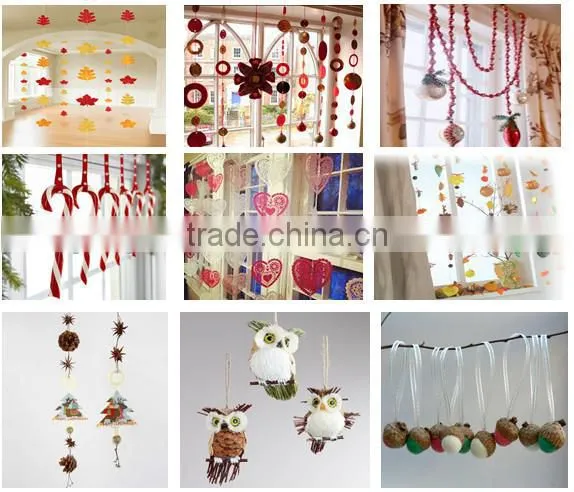 2017 hot sale new products custom design logo felt festival interior home decor wedding stage ornement wool hanging decoration