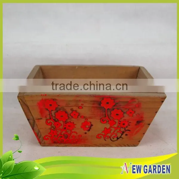 Hand Carved High Quality Promotional Decoration Antique Wooden Vases