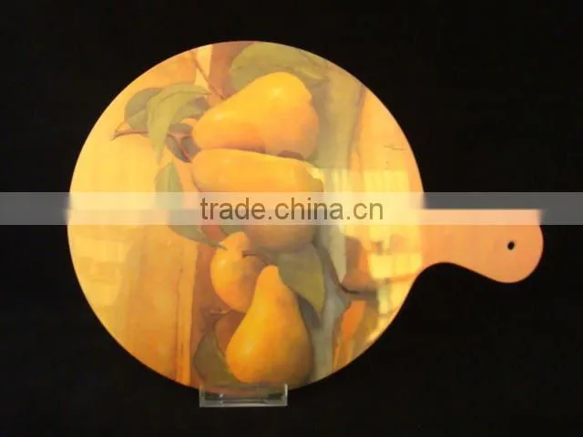 melamine round cutting board