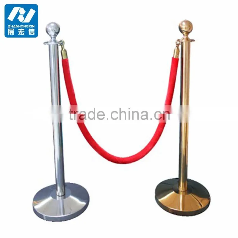 Customized unique rope barrier stand for event