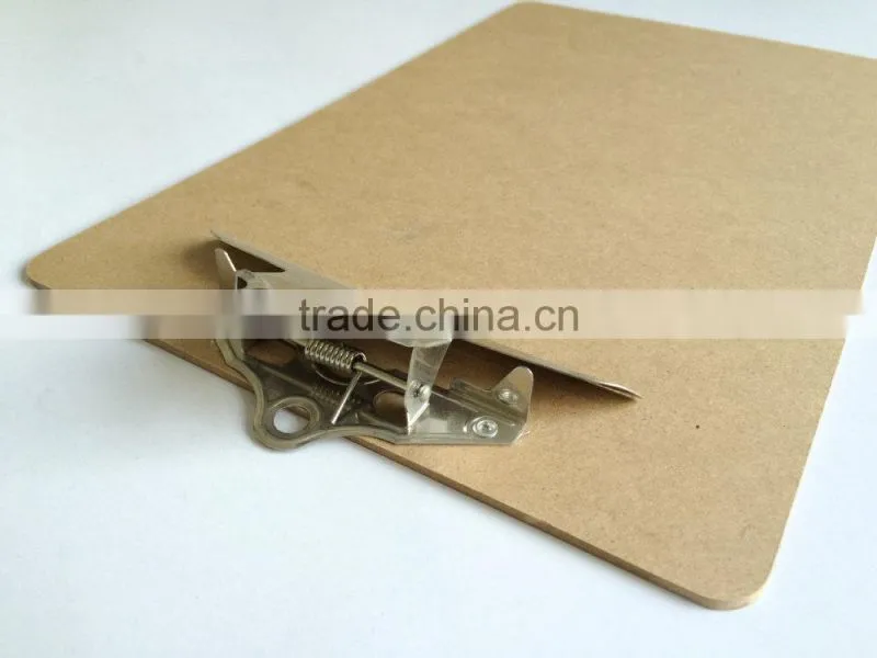 A5 clipboard,eco-friendly wooden butterfly clamp clipboard