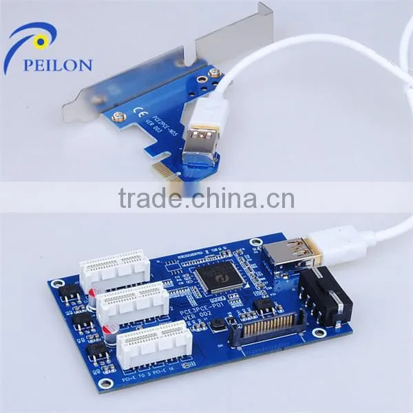 60cm USB 3.0 Cable Power 6PIN PCIE Express for Bitcoin pci-e to pci converter card pci express to usb 3.0 converter for bitcoin