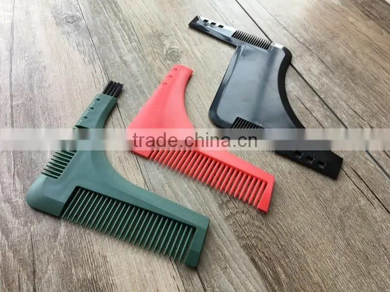 2017 new arrival beard shaping template comb beard comb