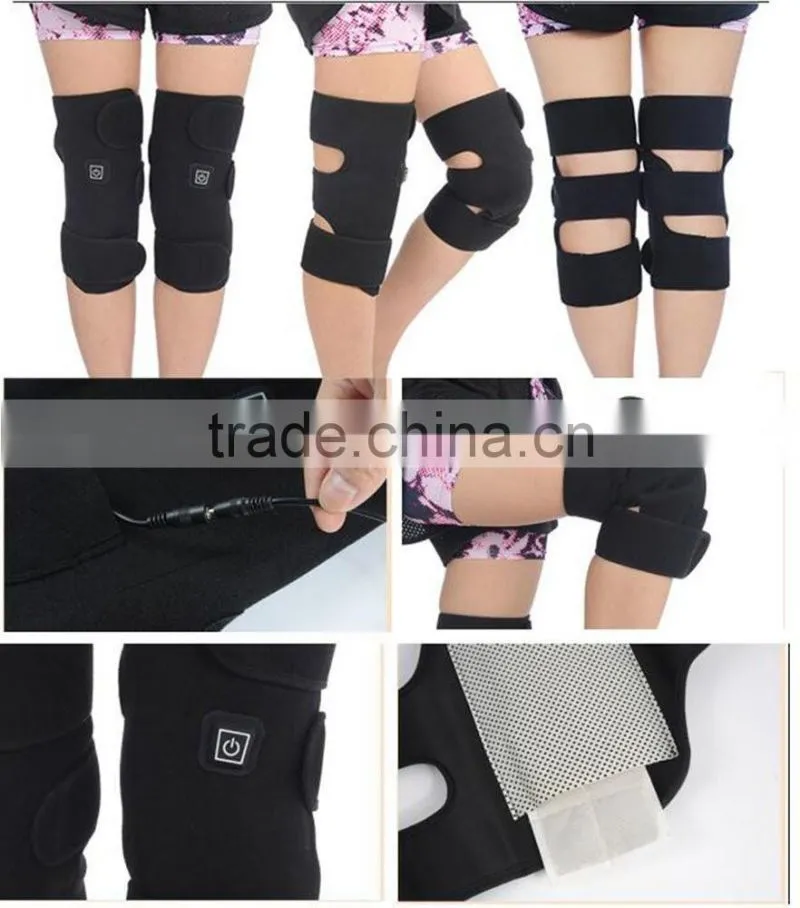 CE approved Rechargeable Battery heated Knee Pad wrap