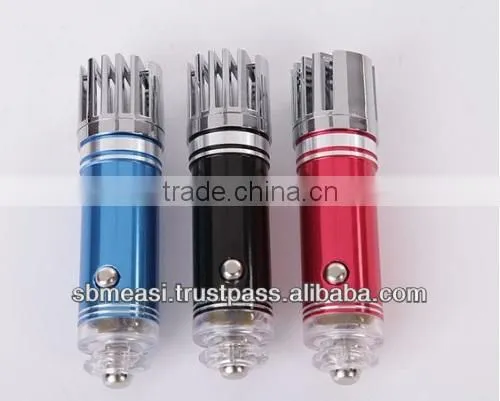 Power Portable Car Ionizer Air Purifier with 3.8M Negative Ions Concentrations with Gift Box