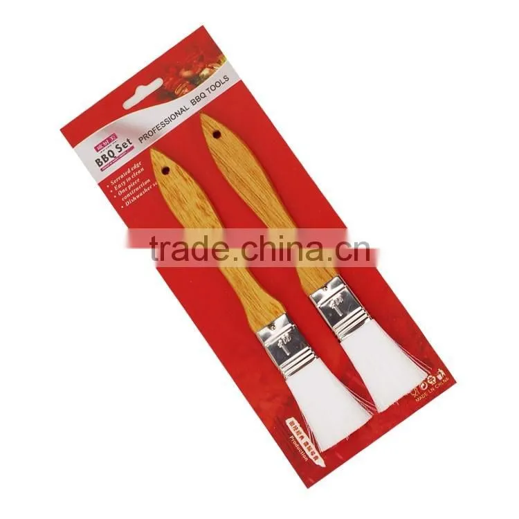 3pcs promotional food safe plastic basting bbq brush set