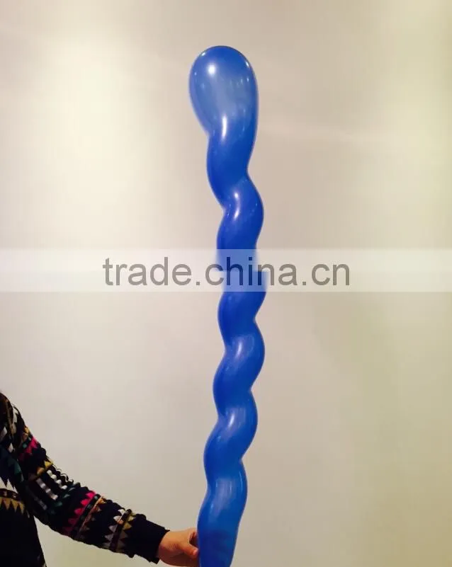 Factory Direct Selling Inflatable Natural Latex Twist Balloon Magic Rocket Balloon Long Shape Party Balloon