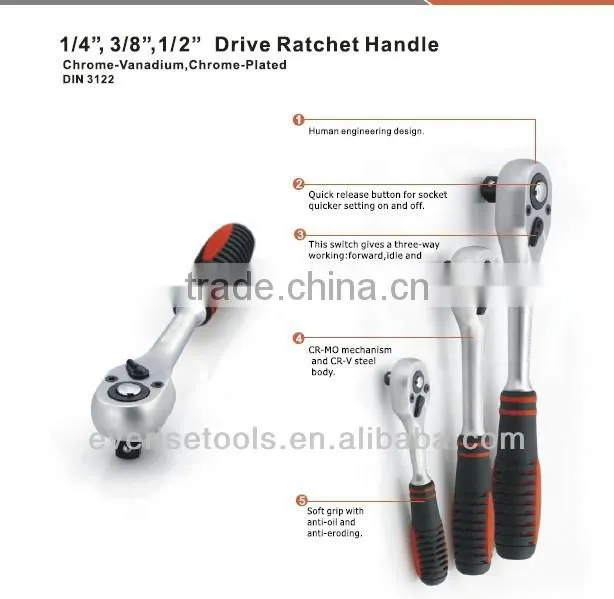 46 pcs1/4"& 3/8" drive socket Wrench, High Quality car/ bicycle tool