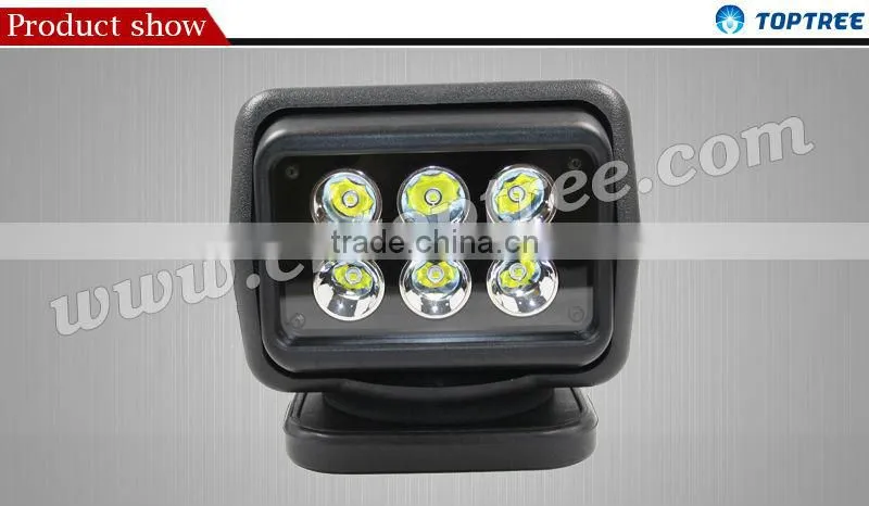Wireless Remote Control 30W Search led Light Rotating Led Search Light