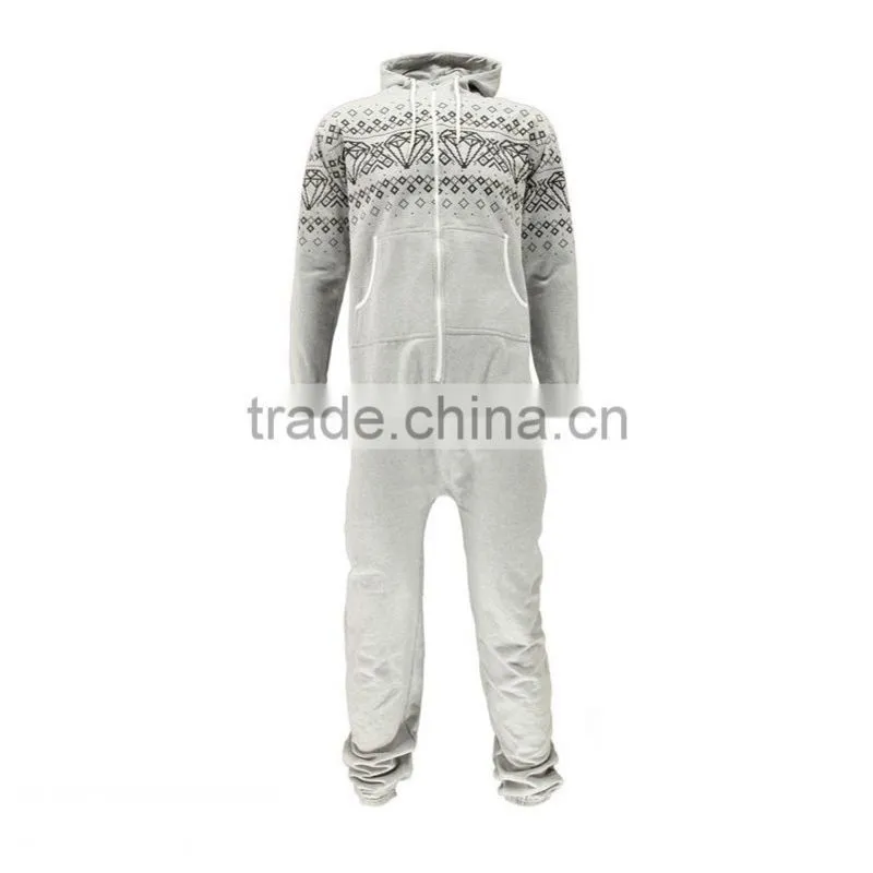 Winter custom made wholesale adult print onesie couple onesie