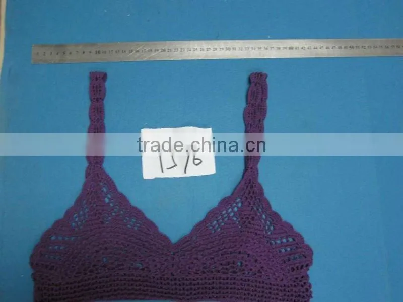 crochet bikini top
