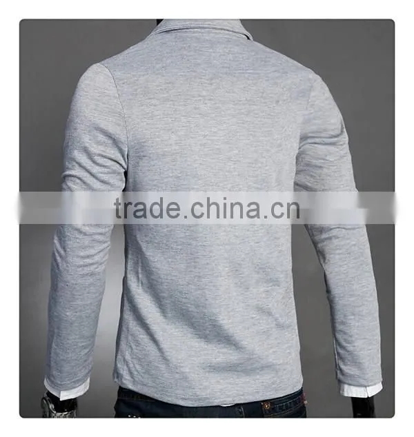 latest hot sale England style fashion one button design slim men jersey casual blazer