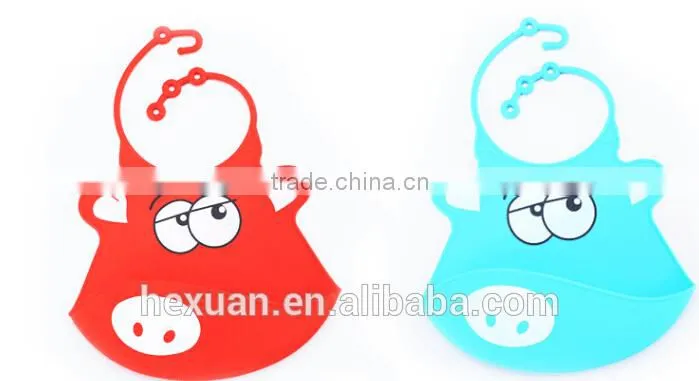 Eco-Friendly Cheap Custom Adult Blank Triangle Crochet Silicon Baby Bib