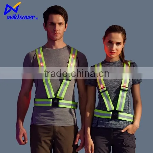Wholesale cheap flashing led safety vest