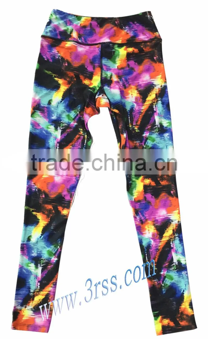 Sportwear allover leggings/Fittness colorful ladies leggings