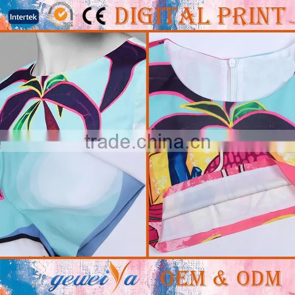 High Quality OEM Digital Printed Lady Apparel