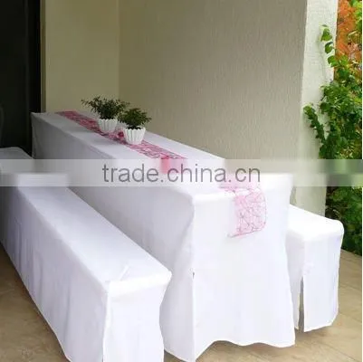 wedding polyester table skirting banquet table skirt for trade show