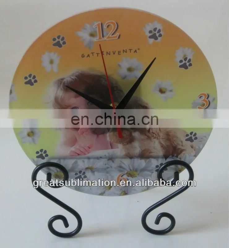 sublimation printing glass clock