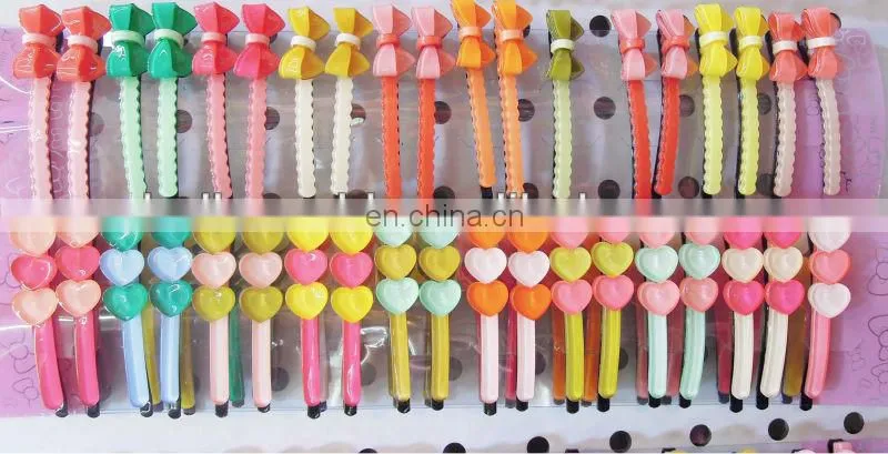 mini Polka Dot hair Clips acessaries with bow snap clip