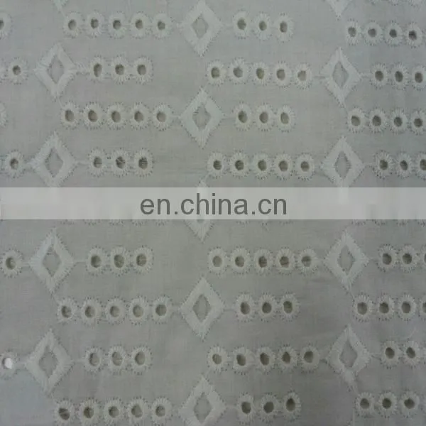 wholesale UK cotton eyelet embroidery fabric for summer dress