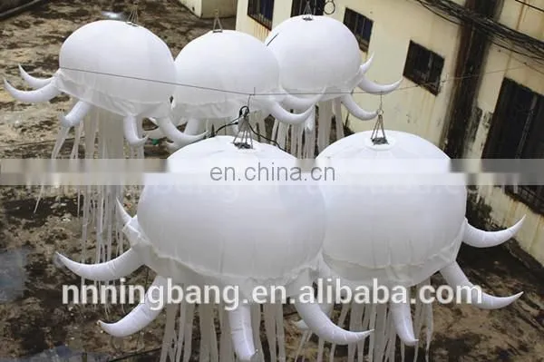 Fantasy attactive LED inflatable jellyfish