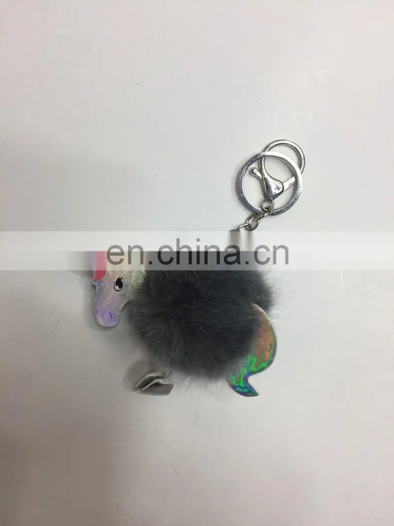 Wholesale PU flower keychain