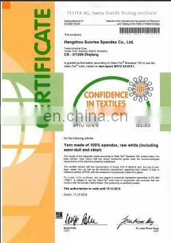 Hangzhou sunrize brand spandex yarn