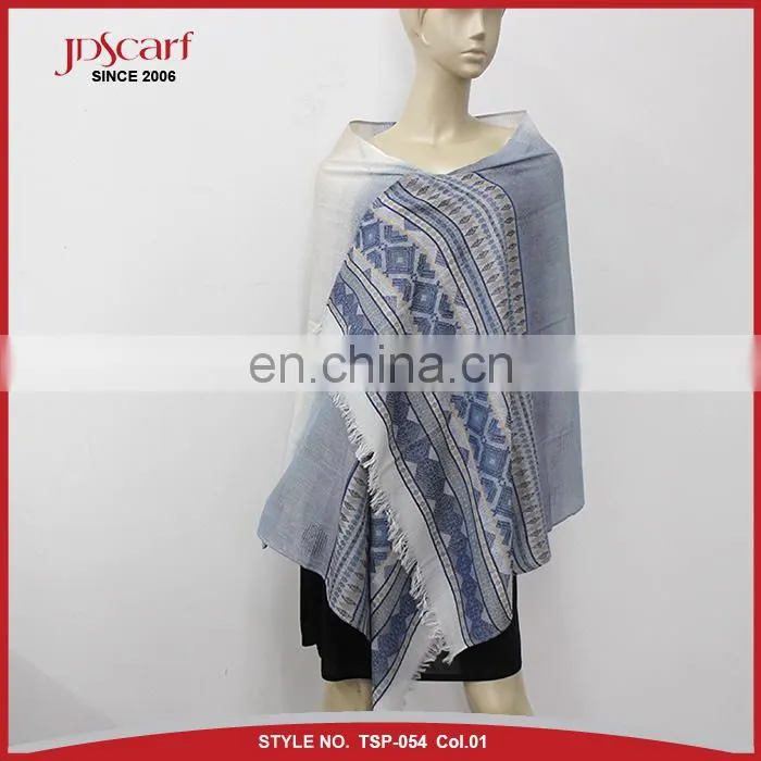 Women 100% polyester multicolor pashmina hijab scarf