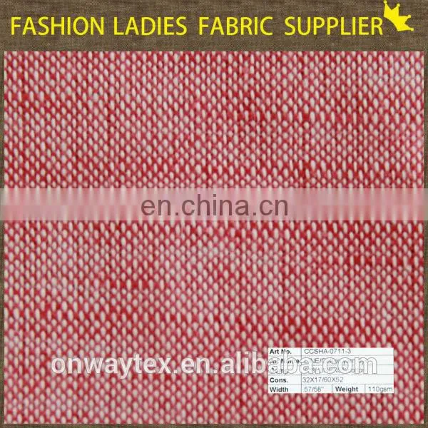 Woven reactive dyed linen viscose blend fabric Fabric, for Women Dress