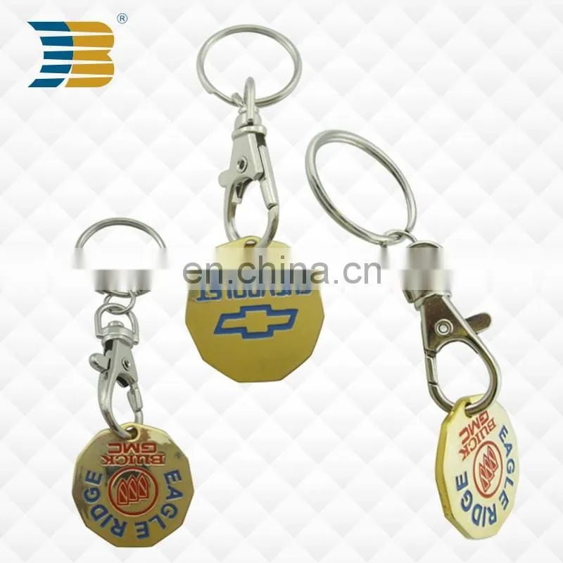 promotional customized soft enamel metal car logo keychain