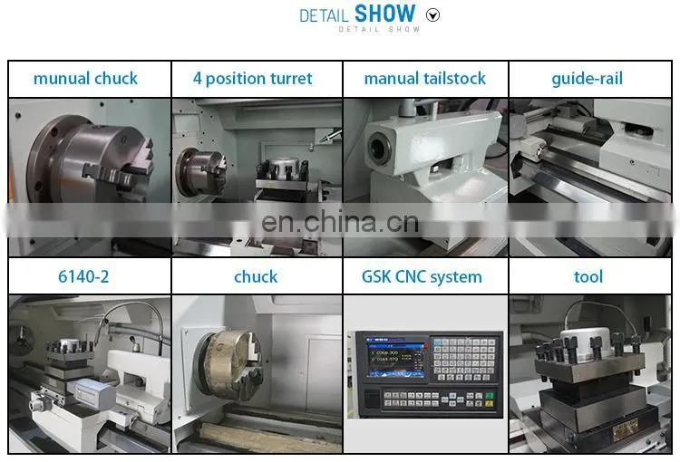 Fanuc/Siemens CNC Lathe Price List CNC Lathe Bar Feeder CK6140A