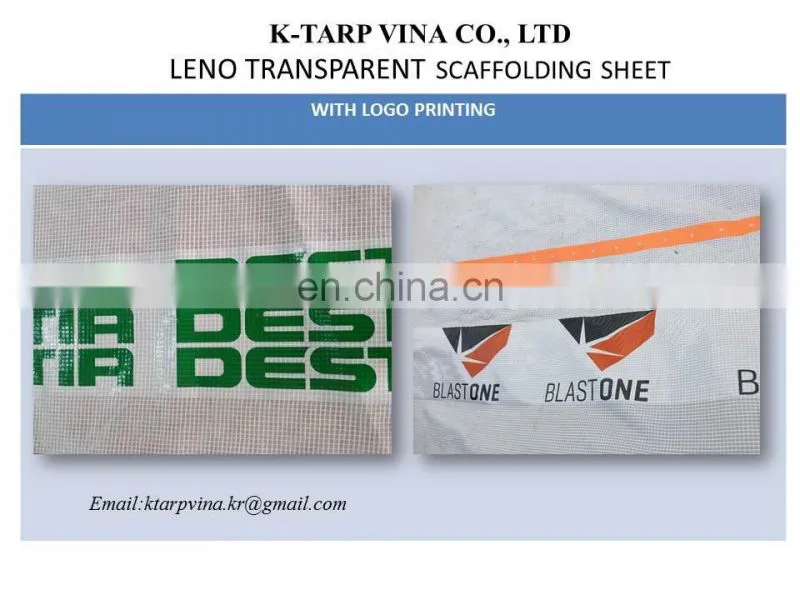 Leno scaffolding sheet, pre-punching holes, webbing reinforced band, UV resistant, durable, reusable