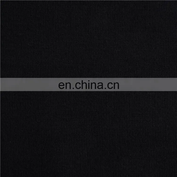 Stock Lot Cotton Spandex 1*1 Rib Fabric