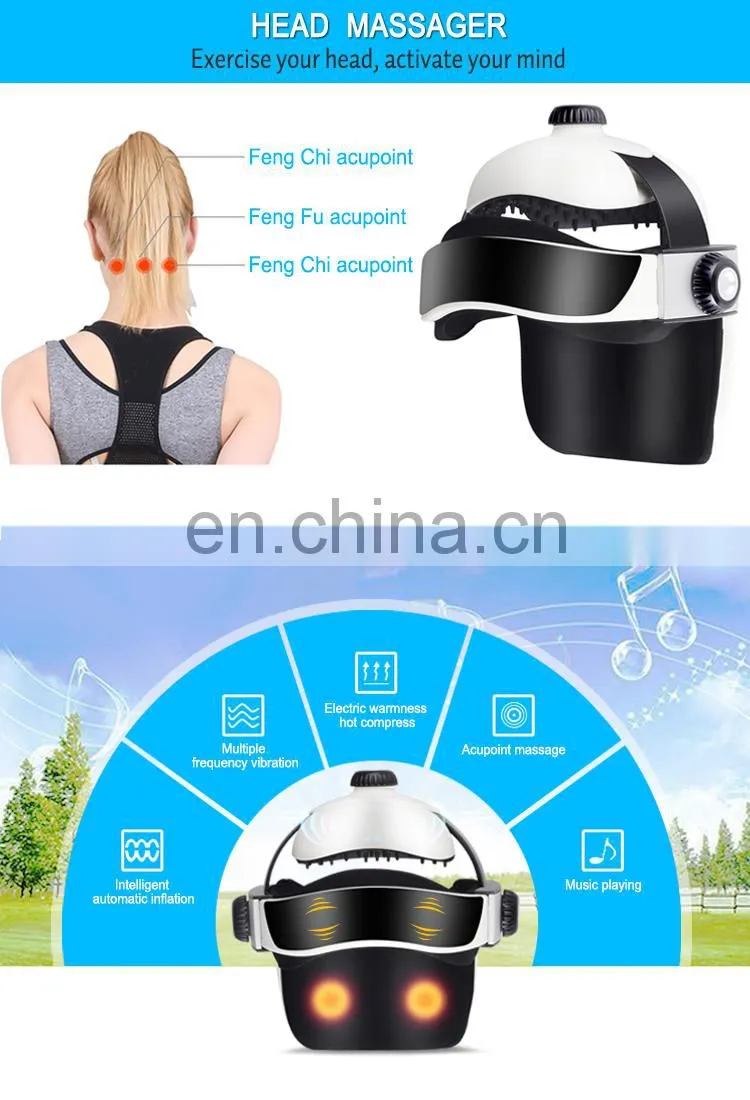 Automatic air pressure head massage vibrating electric head massager