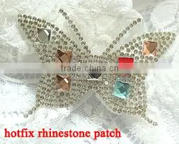 W0912 New arrival rhinestone heart appliques,flatback rhinestone heart motifs