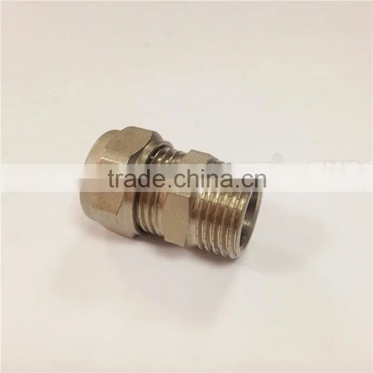 Profession compression coupling demountable brass screw fittings for PAP pipes