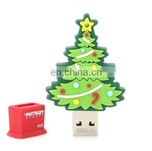 pvc mold for christmas good quality usb flash drives 2/4/8/16G full capacity usb flash memory drives usb stick