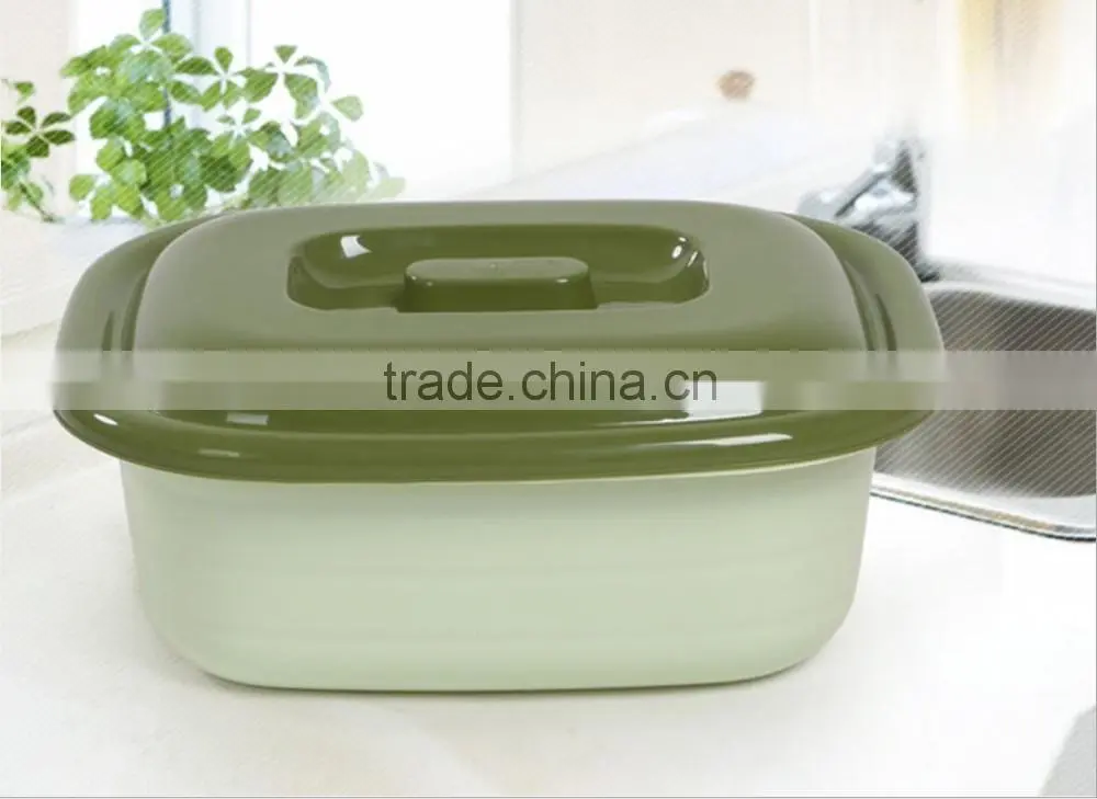 Popular food storage container / rectangular basin with cover