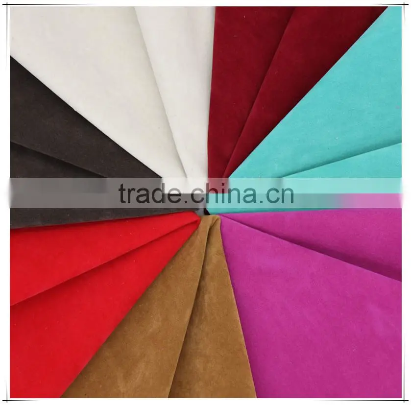 Fashion Girls Dress Fabric Suede Fabric Textile For Cloth High Quality Girls Dress Suede Fabric Suede Textile