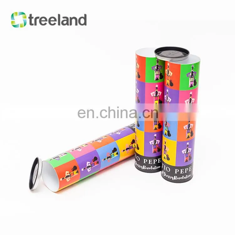 Custom Cylinder Wine Bottle Paper Tube Boxes Wine paper tube boxes