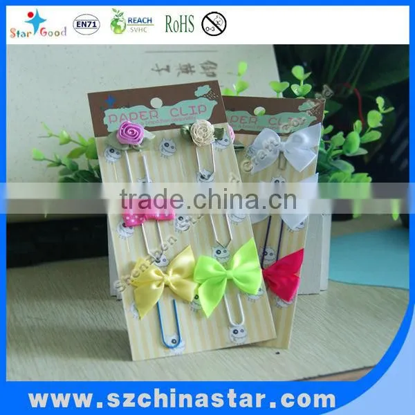 printing card with colorful paper clip