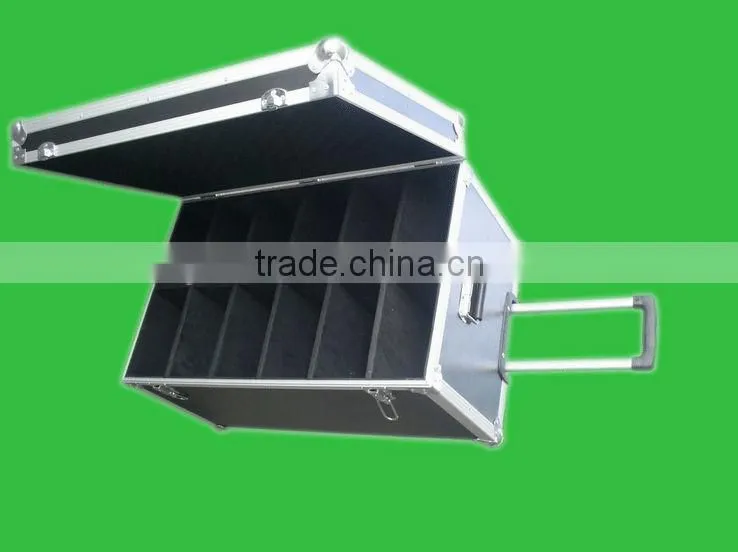 profession instrument carrying aluminum trolley case with logo