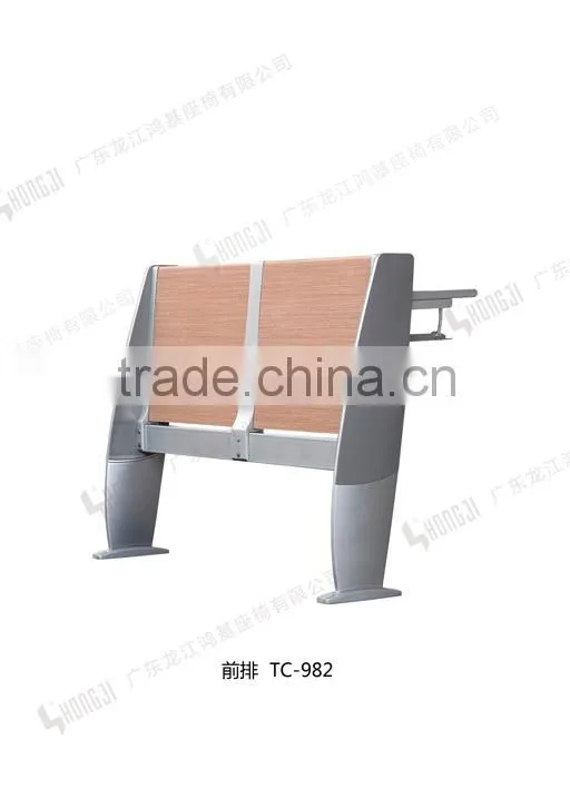 Aluminium alloy leg patented folding school desks and chairs for university TC-982-E