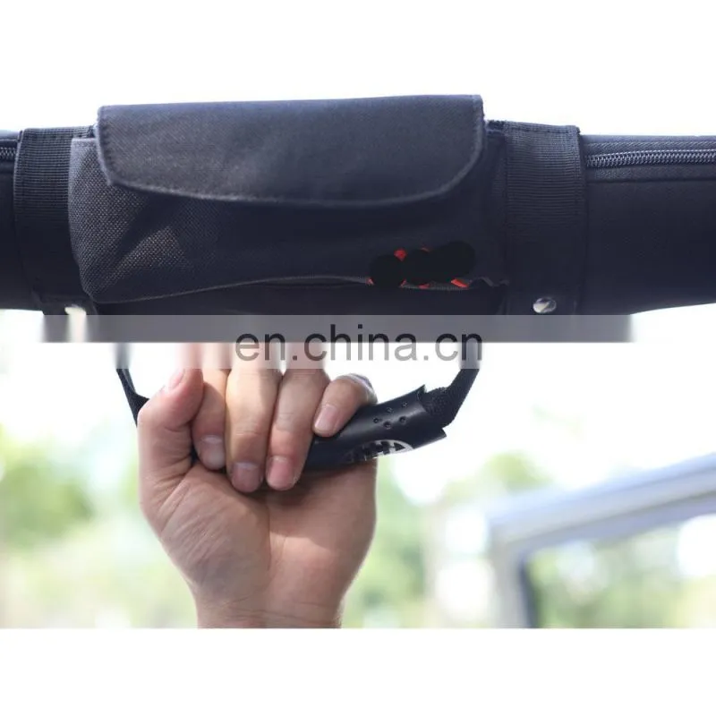 2019 Best Selling Black Grab Handles with Storage Bag For Jeep Wrangler CJ TJ JK JL
