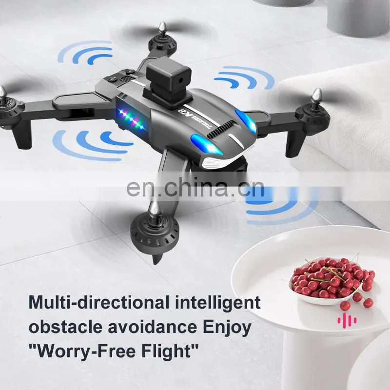 K8 drone 4k Optical flow localization Electric adjustment lens Four-way obstacle avoidance Body LED lights