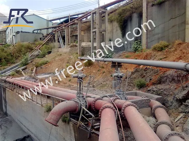 Electric knife gate valve application