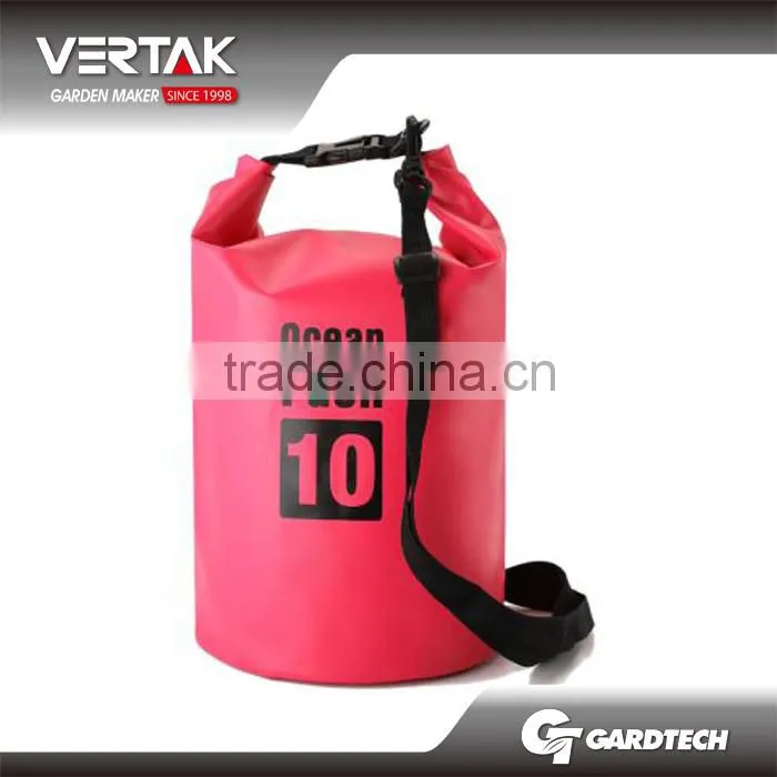 10L 500D PVC tarpaulin Ocean pack Waterproof dry bag with Single strap