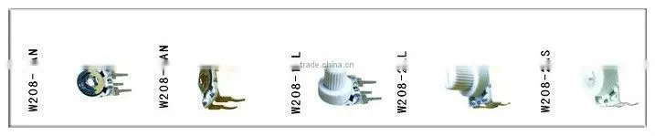 W208-2AN potentiometer single-turn potentiometer glass glaze trimpot